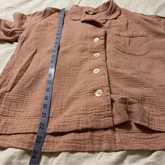 Madewell Lightestspun Oversized Blouse in‎ Open Hearts - Picture 7 of 10